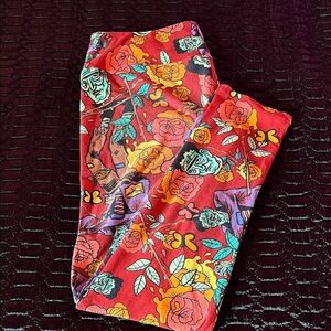 LuLaRoe TC Floral Frankenstein Leggings
